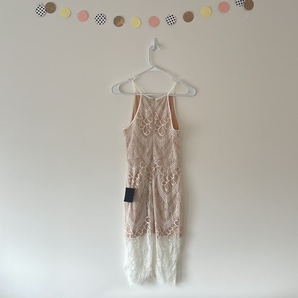 LULUS Your Love Forever White Lace Bodycon Midi Dress NWT - Picture 4 of 10